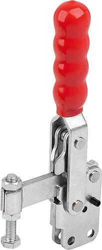 SCHNELLSPANNER, FUß SENKRECHT, STANDARD, F1=2400, FESTE ANDRUCKSPINDEL M08X50, STAHL VERZINKT,