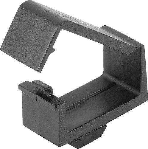 KABELHALTER MIT HAMMER, FORM:A POLYAMID, SCHWARZ, TYP I
