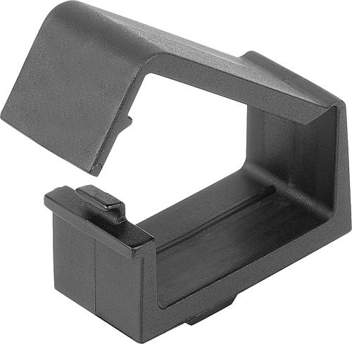 KABELHALTER MIT HAMMER, FORM:A POLYAMID, SCHWARZ, TYP B