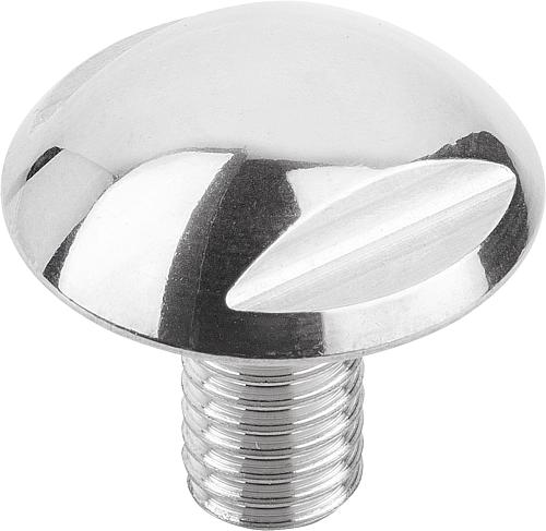 KUGELKOPFSCHRAUBE M05X16, SW=8, EDELSTAHL A4 1.4404 POLIERT