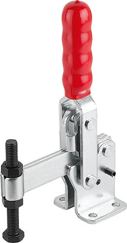 SCHNELLSPANNER VERTIKAL STANDARD, FUß WAAGRECHT F1=4400, FESTE ANDRUCKSPINDEL M12X100, STAHL