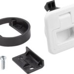 SCHNAPPVERSCHLUSS MIT GRIFF, KLAPPBAR, FORM:A ABSCHLIEßBAR, S=2-7, PC/ABS WEISS, KOMP:PC/ABS WEISS