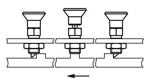ARRETIERBOLZEN MIT VERDREHSICHERUNG GR.2 D1=M12X1,5, D=6, FORM:A, STAHL BRÜNIERT, KOMP:THERMOPLAST – Bild 3