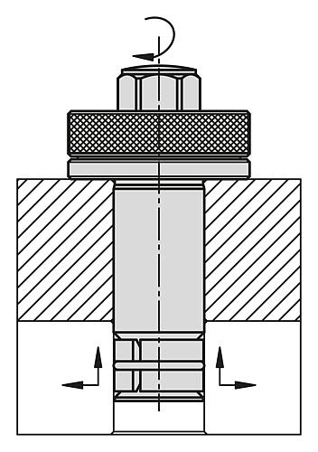 POSITIONIERZYLINDER KEILSPANNSYSTEM D=12, L=27, VERGÜTUNGSSTAHL BRÜNIERT – Bild 3