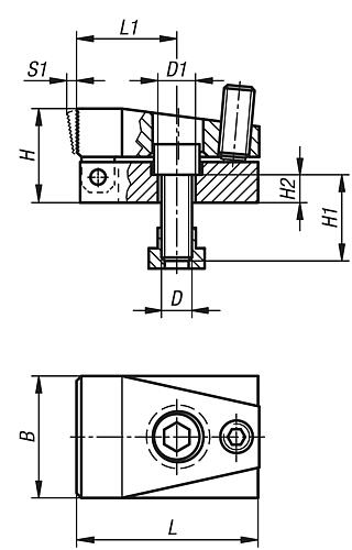 NIEDERZUGSPANNER, FORM:A 72X48 STAHL BRÜN. U. EINSATZGEHÄRTET, BN=14 – Bild 2