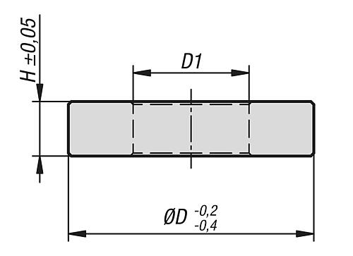 SCHEIBE FÜR FÜHRUNGSROHRE D=40, H=8, EINSATZSTAHL 1.7139 – Bild 2