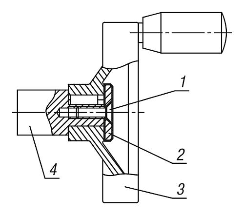 VORLEGSCHEIBE D1=6,4, D2=32, H=4, G=M06, EDELSTAHL BLANK – Bild 3