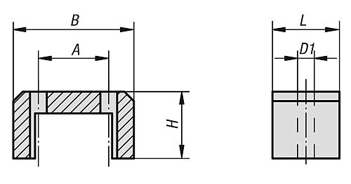 MAGNET U-MAGNET GR.3 H=30 ALNICO, ROT, RECHTECKIG – Bild 2