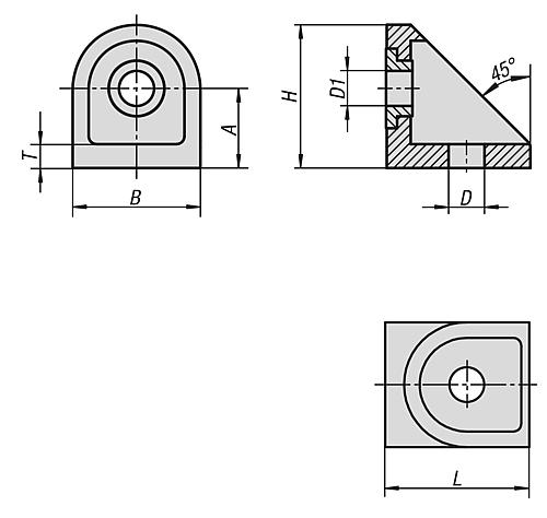 GELENKWINKEL 36X32X35,2 ZINK, TYP I, BN=8 – Bild 2