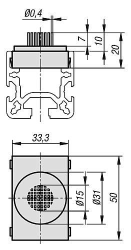 BÜRSTENELEMENT F.ROLLENSCHIENEN, KUNSTSTOFF SCHWARZ, F=100 – Bild 2