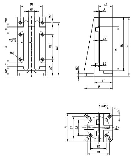 HALTER VERTIKAL GR.12 75X146, KURZE AUSFÜHRUNG – Bild 2
