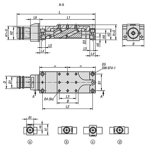 HUBTISCH M.ELEKTR.POSITIONSANZEIGER 376X150X68, S=25, ALUMINIUM, KOMP:EDELSTAHL, UN3091 – Bild 2