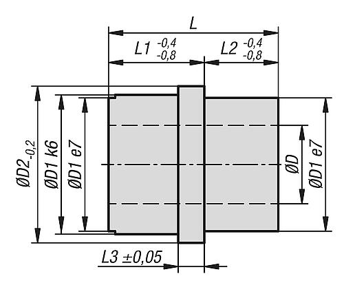 KUGELUMLAUFBUCHSE D=12, L1=17, WÄLZLAGERSTAHL 1.3505, KOMP:WÄLZLAGERSTAHL – Bild 2
