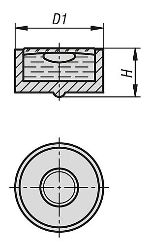 DOSENLIBELLENKÖRPER D1=12 H=7 POLYAMID, E20' EMPFINDLICHKEIT 20' – Bild 2