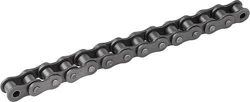 ROLLENKETTE 1-FACH, GESCHWEIFTE LASCHE, 1X17,02MM, 25,4X17,02, G=197, L=~5000, STAHL, ISO=16B-1