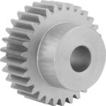 STIRNZAHNRAD GERADE, FORM:A MIT NABE, B=17, N=13, D2=8, EDELSTAHL BLANK