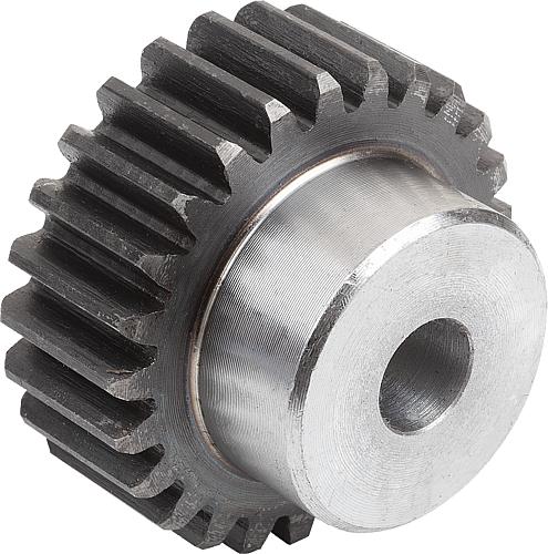 STIRNZAHNRAD GERADE, FORM:A MIT NABE, B=20, N=30, STAHL EINSATZGEHÄRTET, BLANK