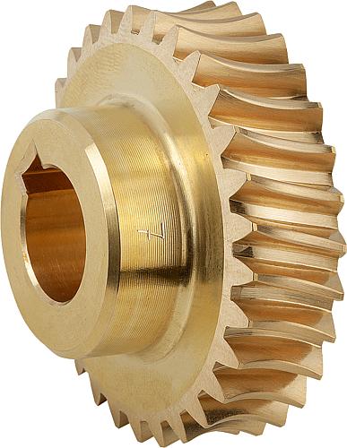 SCHNECKENRAD, RECHTSGÄNGIG, U=7,25:1, A=35, D2=44,82, MESSING