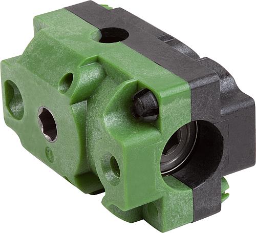 KEGELRADGETRIEBE, FORM:B, U=2:1, M=5,5, KUNSTSTOFF GRÜN