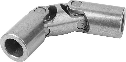 WELLENGELENK DOPPELT MIT GLEITLAGERUNG DIN808-G, PASSBOHRUNG OHNE NUT D=25, L=156, STAHL BLANK