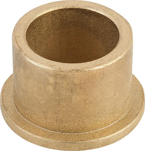 GLEITLAGER MIT BUND, D=10, D1=13, SINTERBRONZE