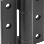 SCHARNIER OHNE FEDER A=82,5, B=100, ALUMINIUM SCHWARZ ELOXIERT