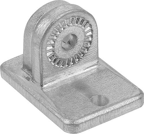 ROHRVERBINDER MIT FUß H=35 G=50 ALUMINIUM, KOMP:STAHL