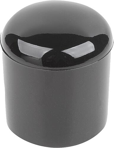 SCHUTZKAPPE, D=37-39, L=27 PVC SCHWARZ, FÜR RUNDROHRE