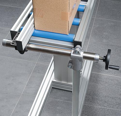 ROHRVERBINDER MIT FLANSCH FÜR LINEAREINHEIT FORM:A, TYP=30, ALUMINIUM SCHWARZ PULVERBESCHICHTET, – Bild 2
