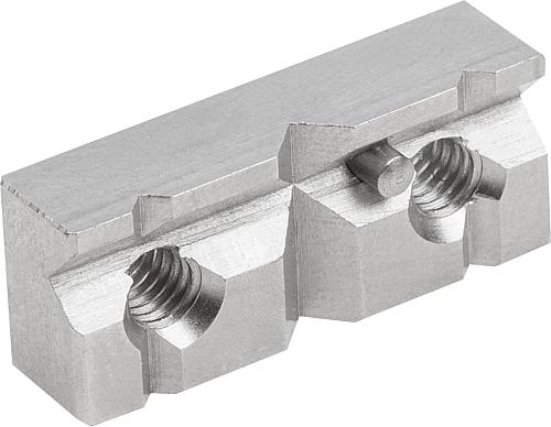 SPANNBACKEN, FORM:C PRISMA MIT ANSCHLAGSTIFT, B=15, L=4, H=6,3, EDELSTAHL 1.4021