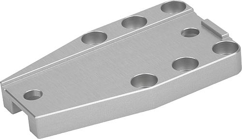 TRÄGERPLATTE, B=29, L=52, H=7, ALUMINIUM ELOXIERT