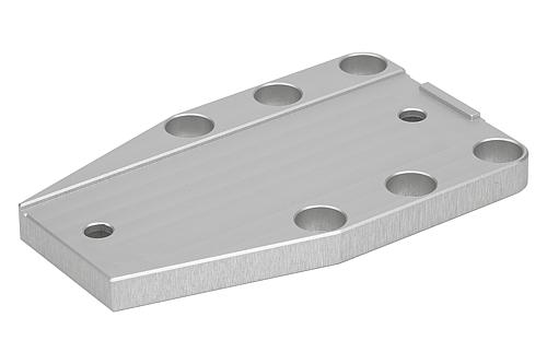 TRÄGERPLATTE, B=46, L=77, H=7, ALUMINIUM ELOXIERT