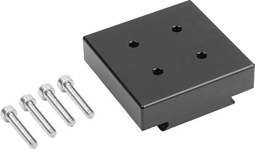 ADAPTER F.PRÄZISIONSSCHRAUBSTÖCKE, FORM:C ALUMINIUM, HARTBESCHICHTET