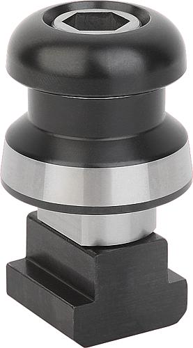 SPANNBOLZEN FÜR T-NUT, UNILOCK SYSTEMGRÖßE 80MM D=M12, FORM:A, EINSATZSTAHL