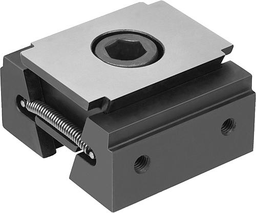 KEILSPANNER DOPPELSEITIG FORM:C STUFE 5MM, B=100, M16, EINSATZSTAHL GEHÄRTET UND PHOSPHATIERT