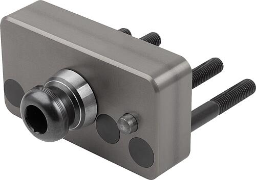 PALETTENKUPPLUNG UNILOCK SYSTEMGRÖßE 80MM, B=75, H=35, L=135 MIT VERDREHSICHERUNG, ALUMINIUM