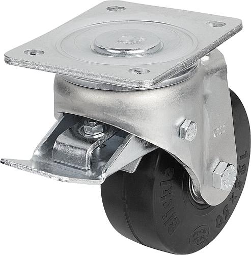 LENKROLLE MIT FESTSTELLSYS STOP-TOP STAHL, KOMP:GUMMI, D=250, B=60