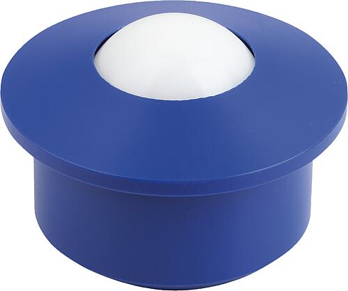 KUGELROLLE GEHÄUSE, FORM:A KUGEL AUS POM DK=15,875, POM