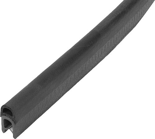 KANTENSCHUTZ-DICHTPROFIL 5000X10X21, FORM:I, PVC SCHWARZ, KOMP:EPDM