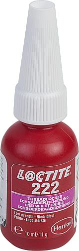 LOCTITE SCHRAUBENSICHERUNG, LOCTITE-NR=222, 10 ML FLASCHE
