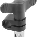 SPANNGELENK GR.4, MIT FLÜGELGRIFF, D=12, ALUMINIUM SCHWARZ ELOXIERT, D1=12, KOMP:STAHL