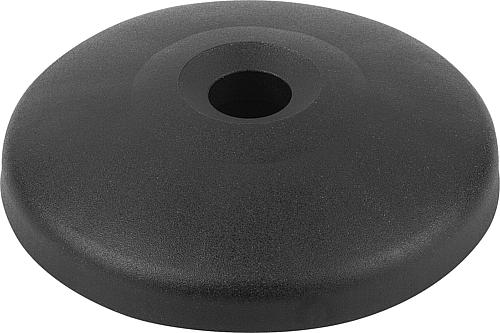 TELLER, FORM:A THERMOPLAST, SCHWARZ, D=60