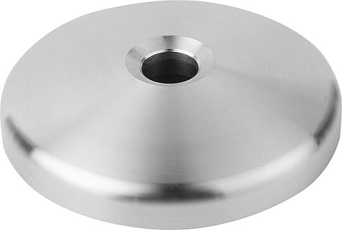 TELLER ANTI-SLIP-PLATTE, FORM:B EDELSTAHL, D=80