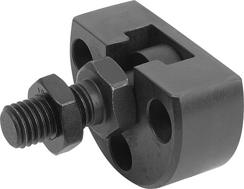 SCHNELLSTECKKUPPLUNG MIT RADIALVERSATZAUSGLEICH D=M20X1,5 STAHL, MIT ANSCHRAUBFLANSCH L2=35