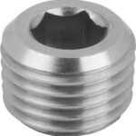 VERSCHLUSSSCHRAUBE DIN906 OHNE ENTLÜFTUNG, M18X1,5, SW=8, FORM:A, EDELSTAHL BLANK
