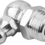 KEGELSCHMIERNIPPEL DIN71412, FORM:C ABGEWINKELT 90° M. 6-KANT, M06X1, L=18, STAHL GEHÄRTET UND