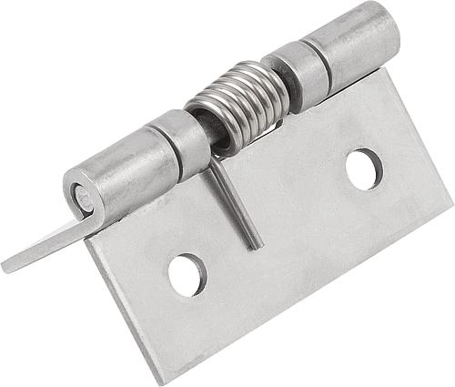 FEDERSCHARNIER FEDER ÖFFNEND A=50, B=50, EDELSTAHL A2 BLANK