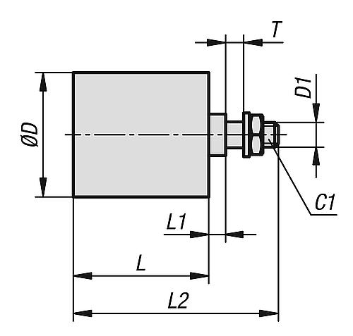 SPANNROLLE, D=30, L=35, R=30, POLYAMID – Bild 2