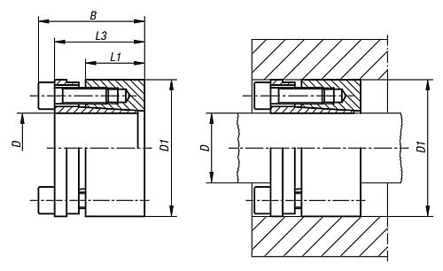 SPANNSATZ, FORM:B, D=30, D1=55, STAHL – Bild 2