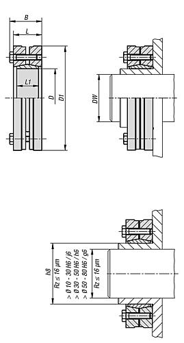 SCHRUMPFSCHEIBE, D=24 D1=50 EDELSTAHL 1.4051 – Bild 2